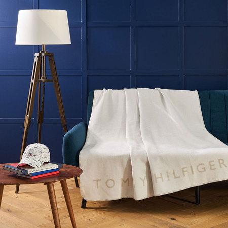 Plaid Polar Fleece Oat 130×170 cm Tommy Hilfi­ger