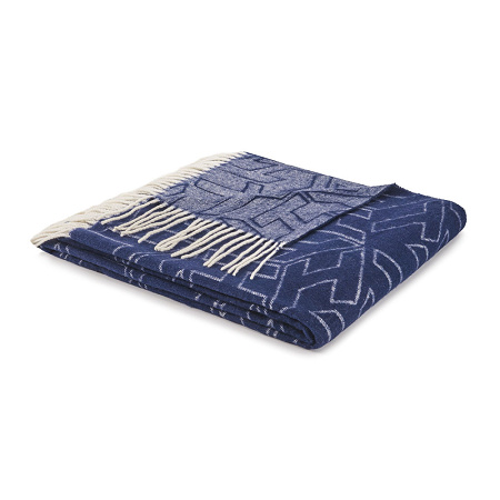 Plaid TH Cube Navy 130×170 cm Tommy Hilfi­ger