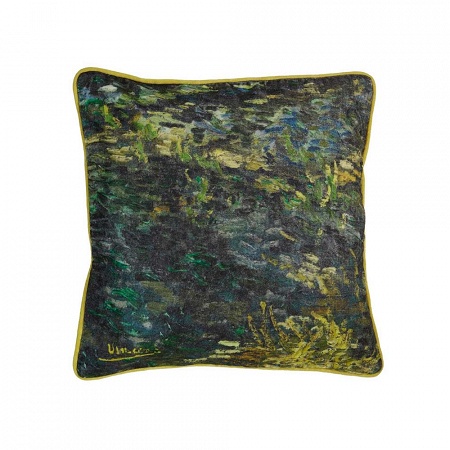 Cous­sin Pinceau vert 45×45 cm Van Gogh